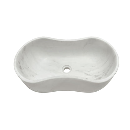 Bathroom Vessel Sink With Wavy Design Daily Nest