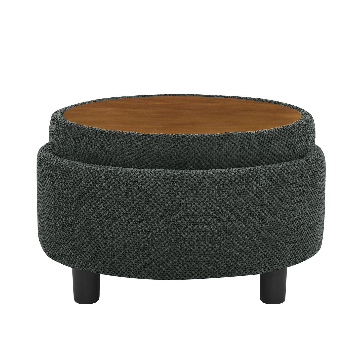Storage Round Footstool Table Ottoman Home Essentials