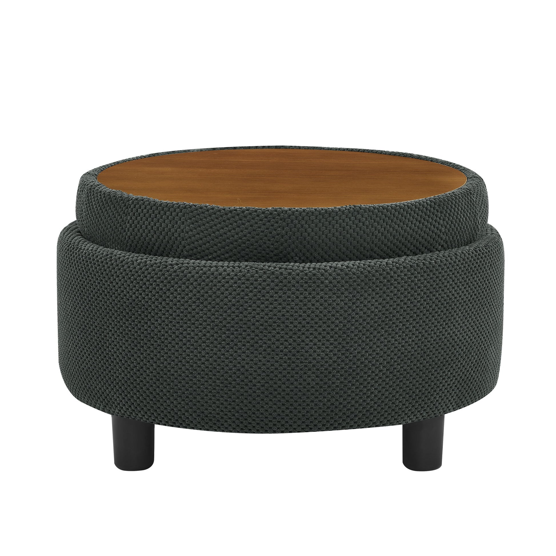 Storage Round Footstool Table Ottoman Home Essentials