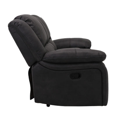 Marshall - Reclining Console Loveseat - Black Emerald Home