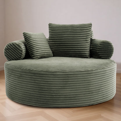 Round Sofa Bed With 3 Pillows For Living Room Home Essentials