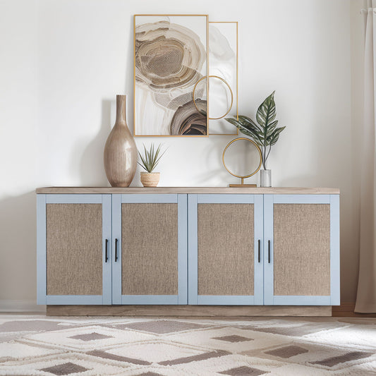 Mattie - Accent Cabinet - Wheat/Gray Chapel Hill