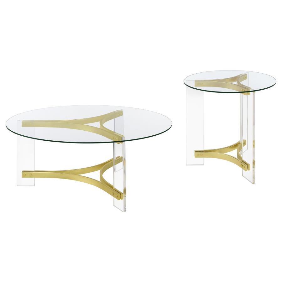 Janessa - Acrylic Coffee And End Table Set Coaster Fine Furniture