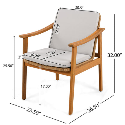 Outdoor Dining Chairs (Set of 2) Noble House