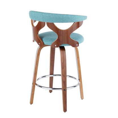 Gardenia - Mid Century Modern Counter Stool (Set of 2) Lumi Source