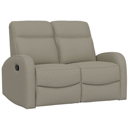 Manual Reclining Loveseat With Dual Seating Support For Living Room Emerald Home