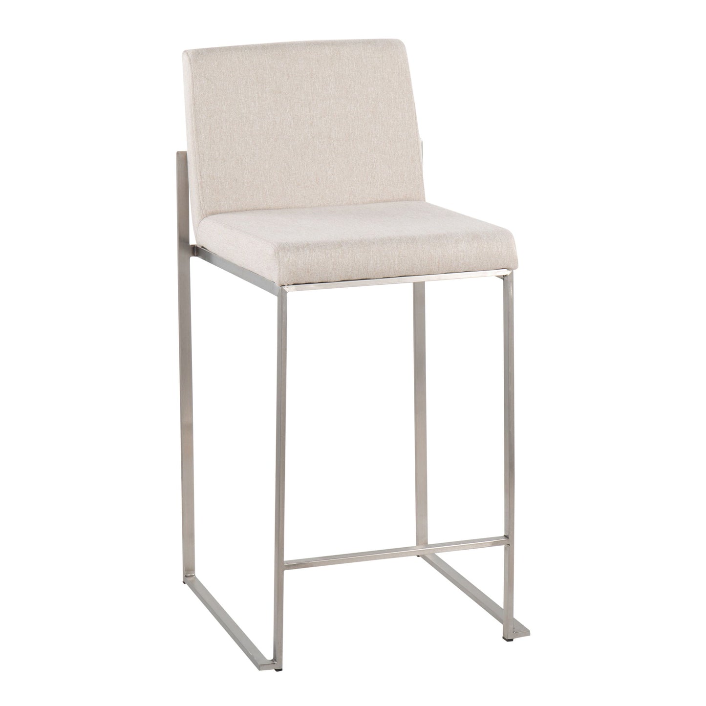 Fuji - Contemporary High Back Counter Stool, Functional Design Lumi Source