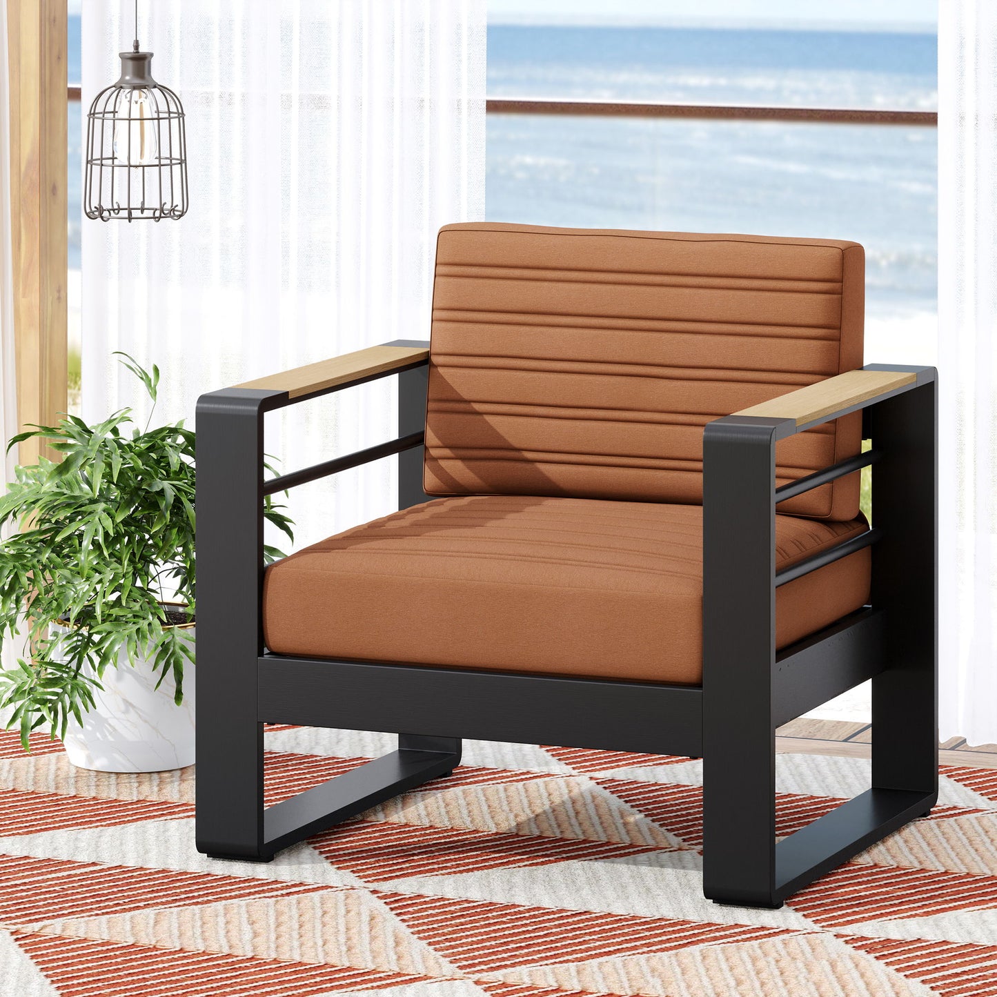 Giovanna - Club Chair Set With Aluminum Frame Noble House
