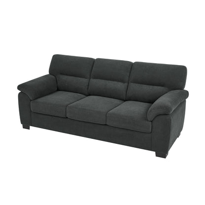 3 Seater Sofa With Padded Armrests And Triangular Leg Home Essentials