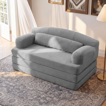 2 Seater Sofa Bed, Compact Foldable Floor Couch Home Essentials