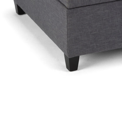 Ellis - Coffee Table Storage Ottoman Contemporary Design Simpli-Home