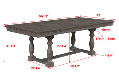 Regent - Dining Table - Charcoal Black