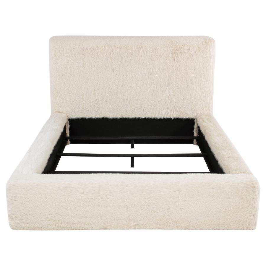 Rebecca - Faux Fur Upholstered Bed
