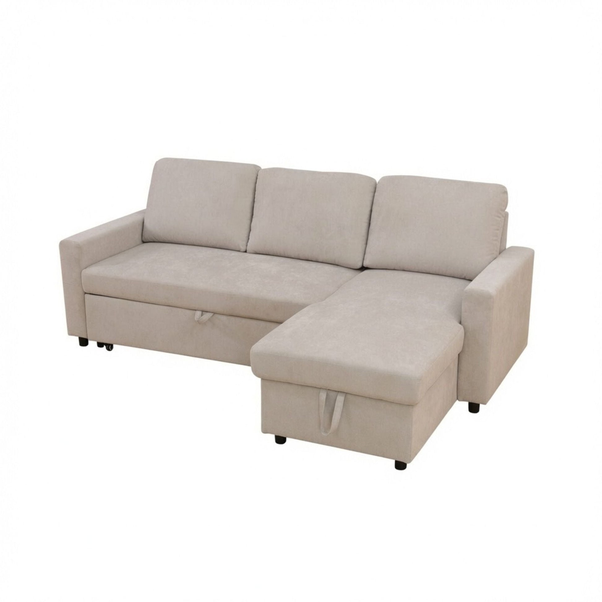 L - Shaped Convertible Sofa Bed With Storage Chaise Home Essentials