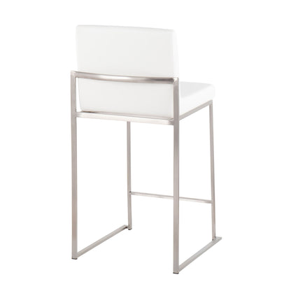 Fuji - Contemporary High Back Counter Stool, Functional Design Lumi Source