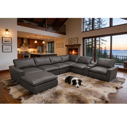 Large Seating Modular Upholstered Sectional Home Essentials