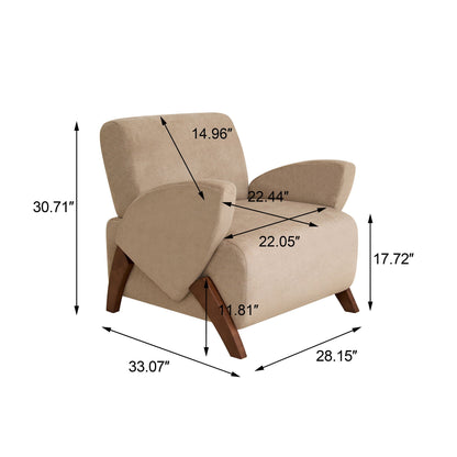 Lounge Accent Chair For Living Room - Beige Coffee Home Essentials