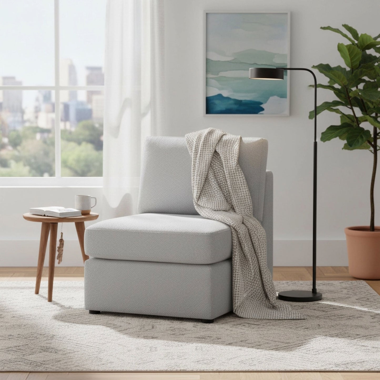 Chauncy - Armless Slipper Chair Ridgecrest Home