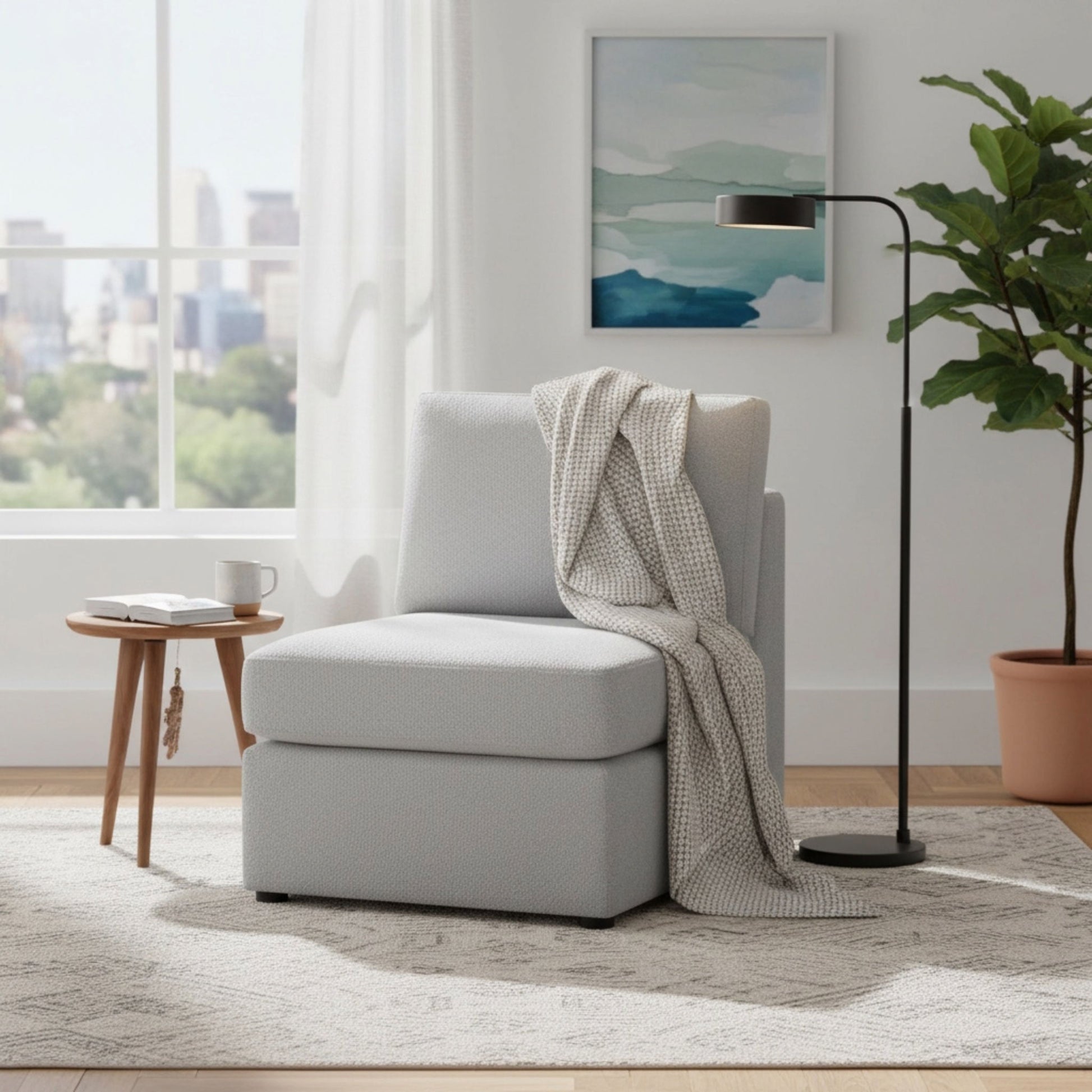 Chauncy - Armless Slipper Chair Ridgecrest Home