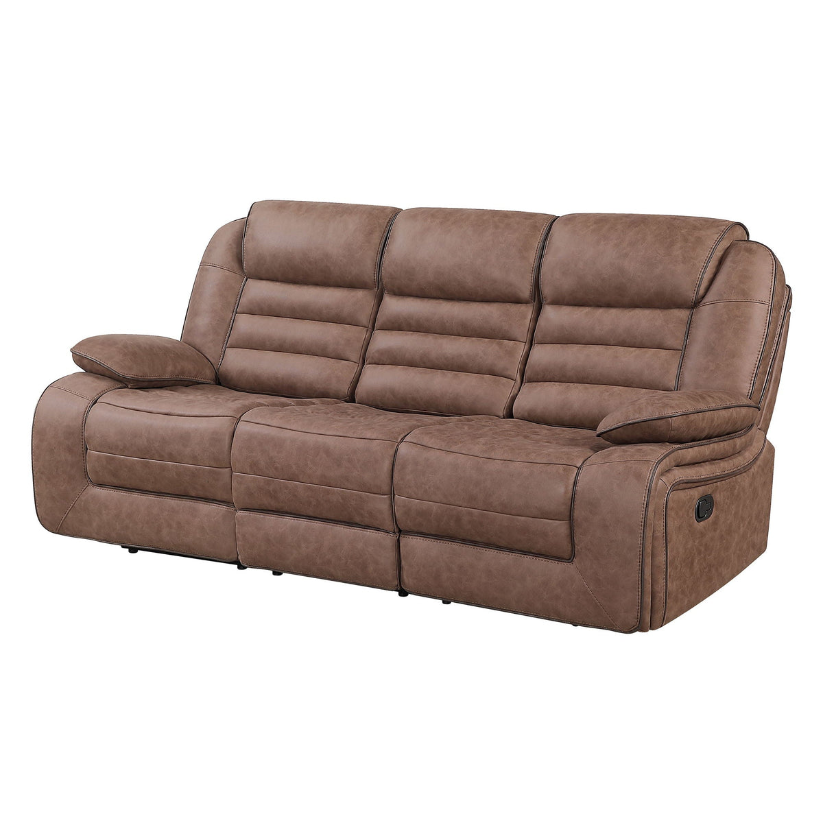 Lucius - Reclining Sofa With Manual Recline - Brown Global Furniture USA