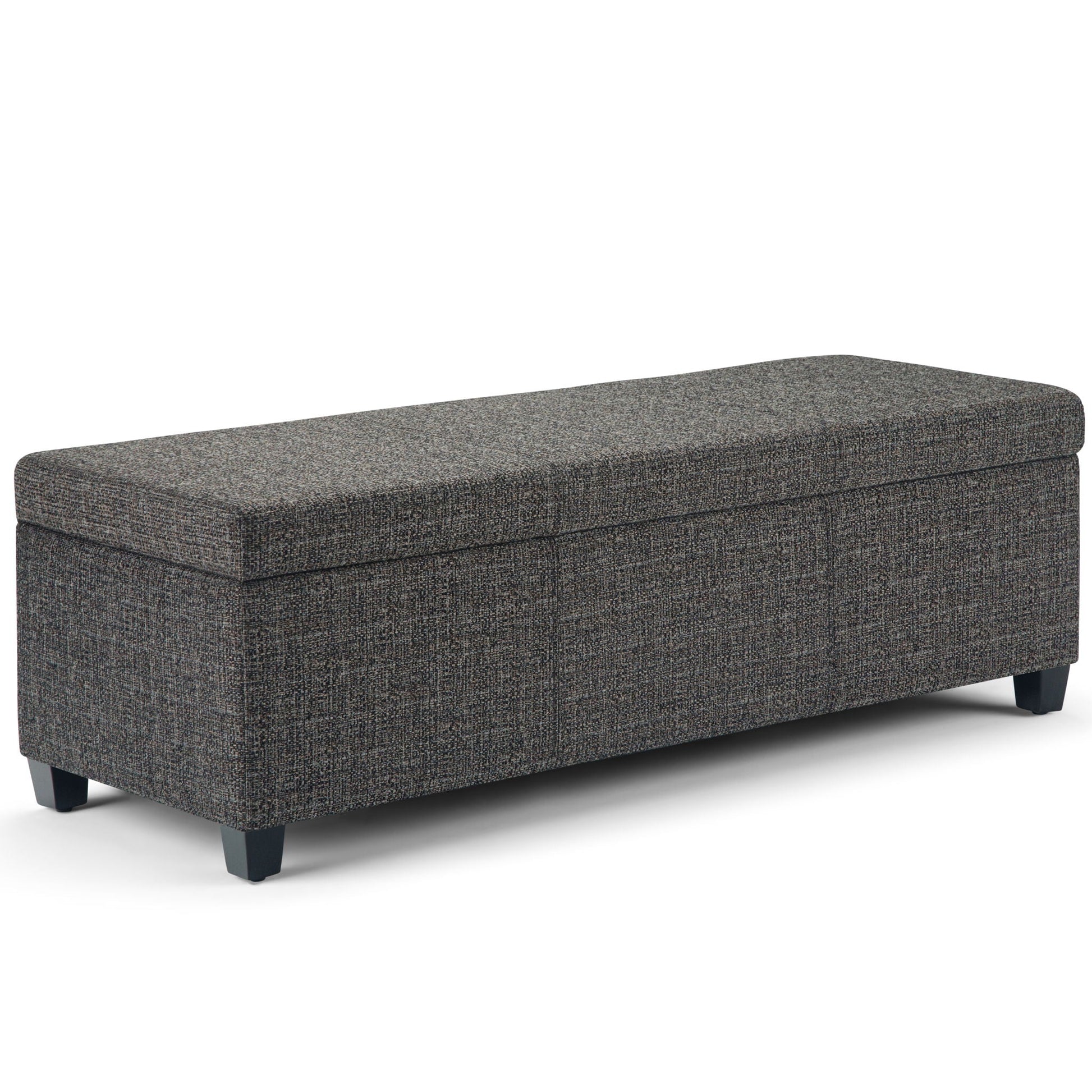 Avalon - Storage Ottoman Bench - Dark Gray Simpli-Home