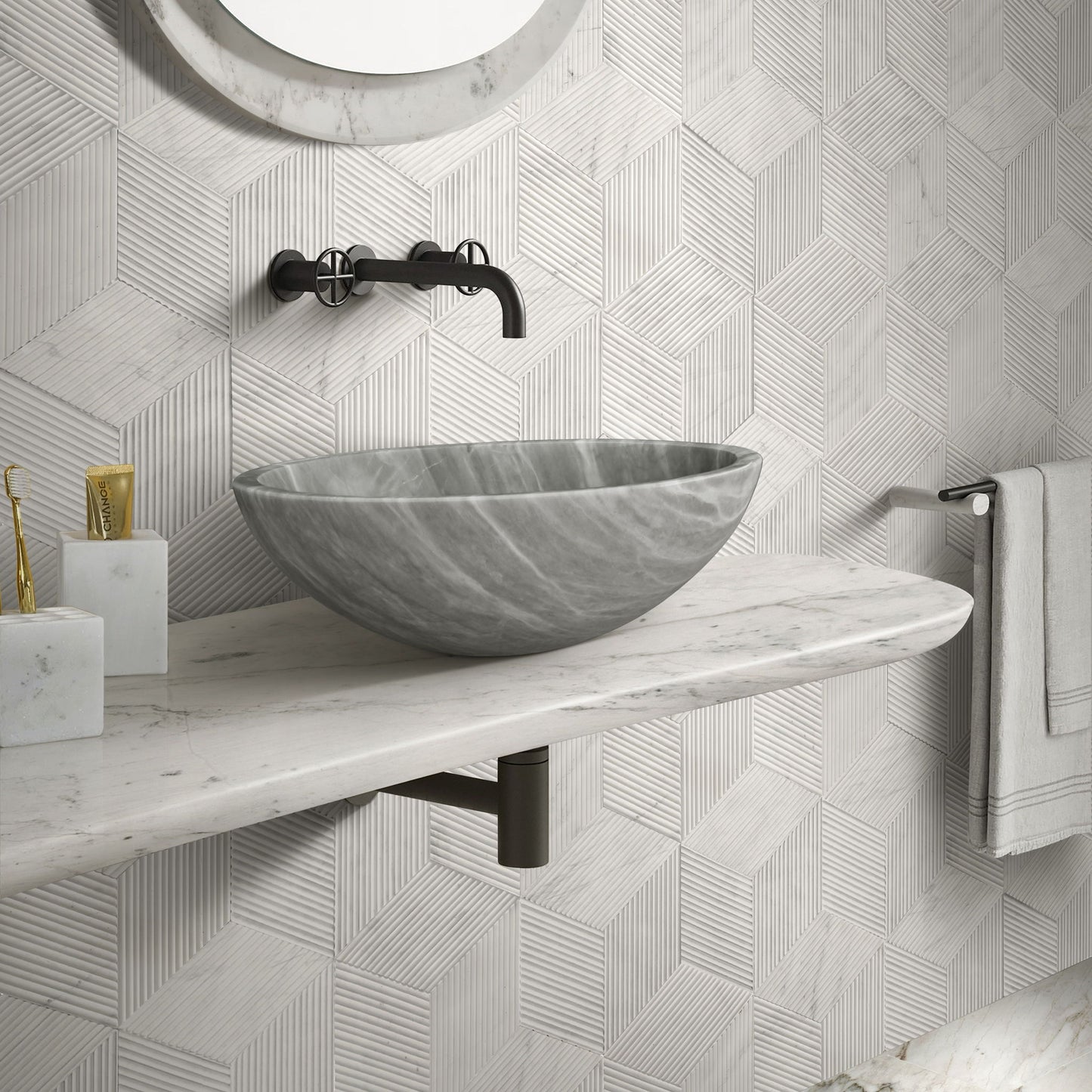 Bathroom Vessel Sink, Circular Design Daily Nest