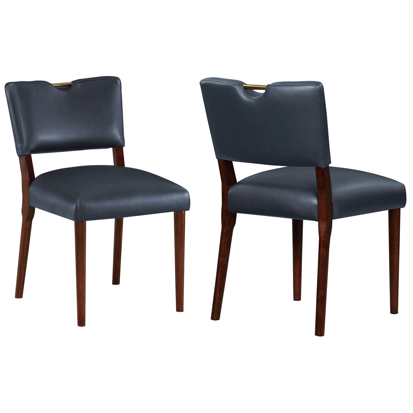 Bryson Retro Modern Dining Chair (Set of 2) - Dark Navy Home Essentials