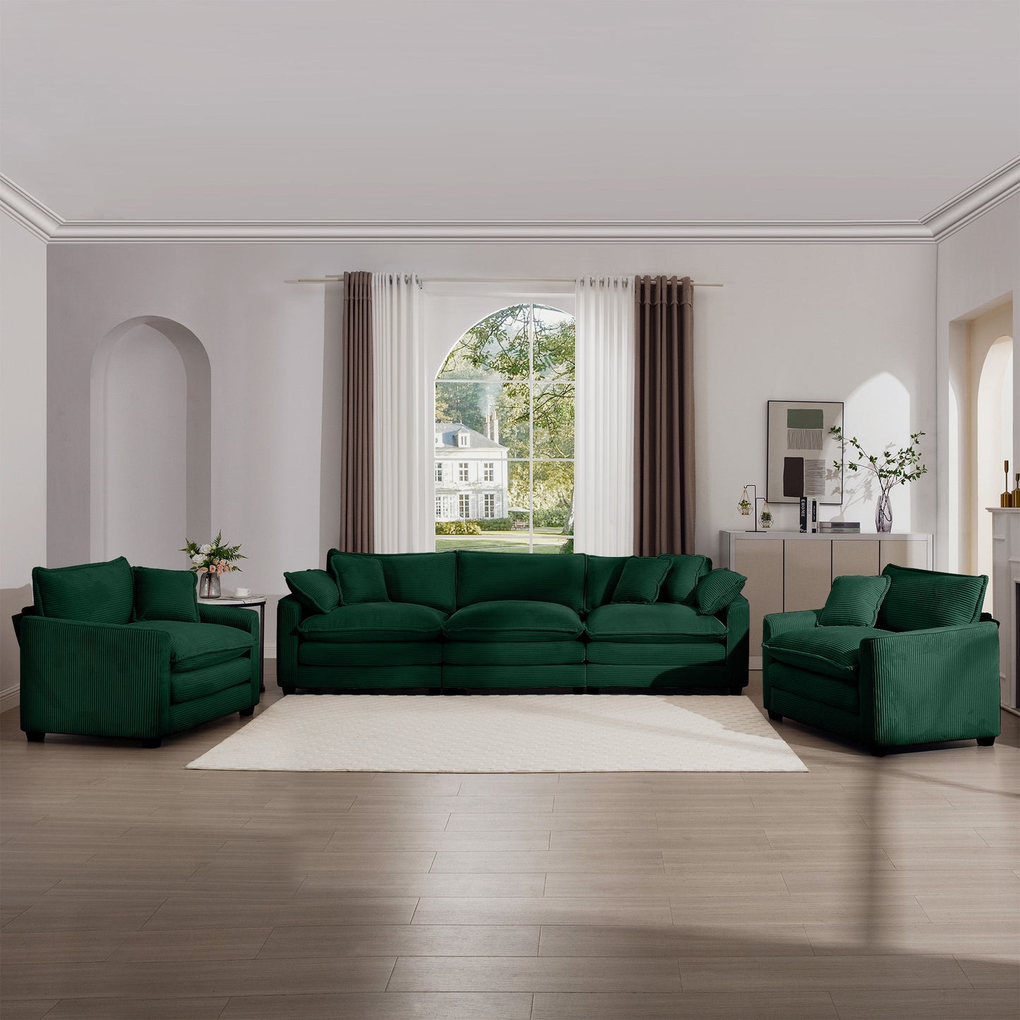 Elegant Oversized Sectional Sofa Set With Deep Seats And Flexible Layout Home Essentials