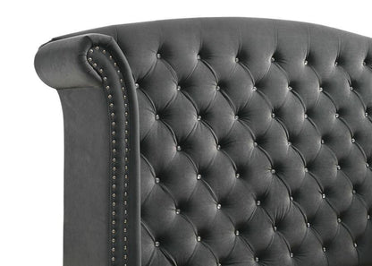 Melody - Upholstered Wingback Bed CoasterEveryday