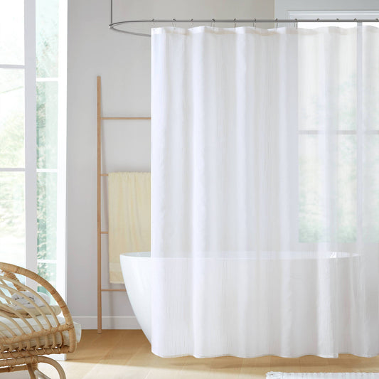 Anna - Sheer 72x84" Shower Curtain - White Madison Park