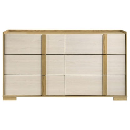Hyland - 6-Drawer Dresser - Natural Coaster Fine Furniture