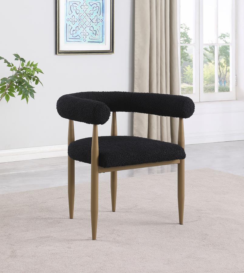 Dunmore - Boucle Upholstered Dining Arm Chair (Set of 2) Coaster Fine Furniture