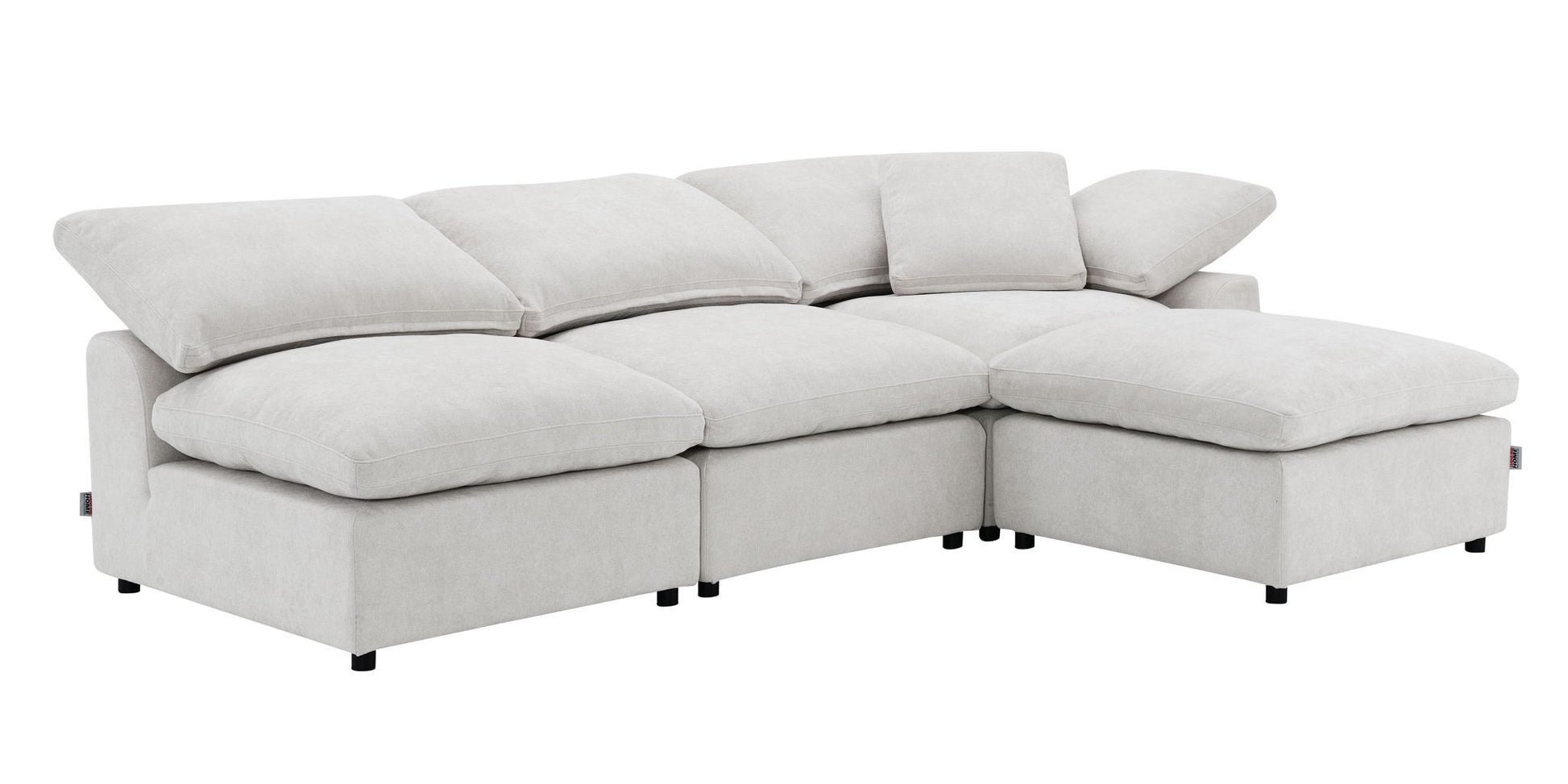 Naveen - Modular Sectional With Ottoman Acme