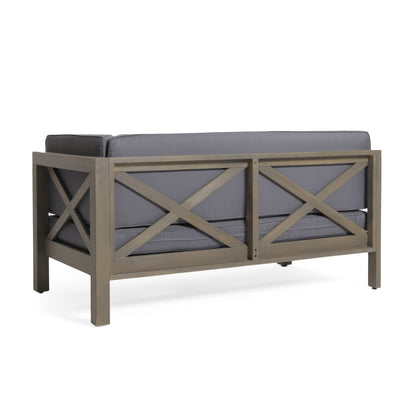 Brava - X Back Corner Bench Noble House