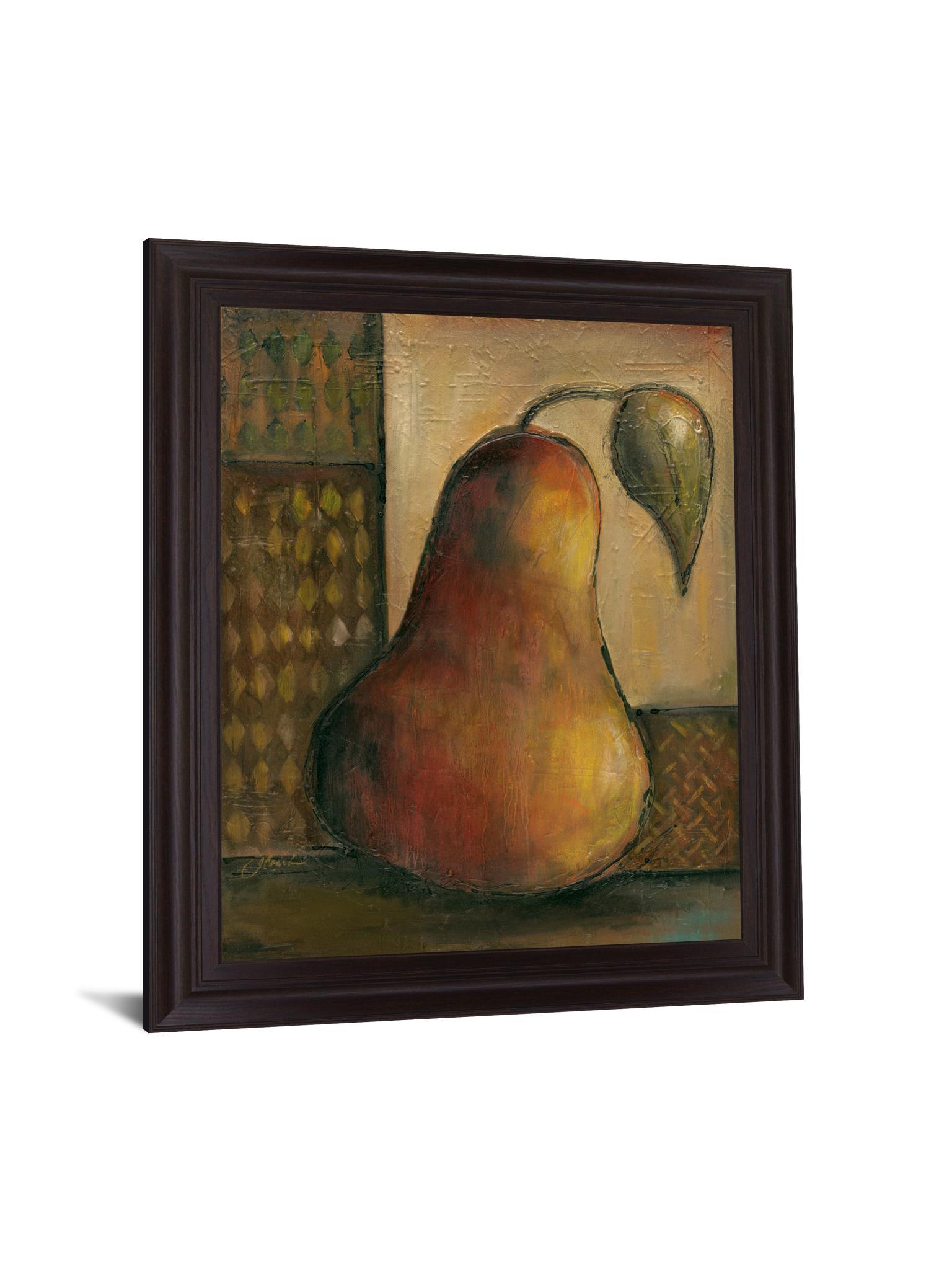 Rustic Golden Pear - 28" x 34" Framed Wall Art Classy Art