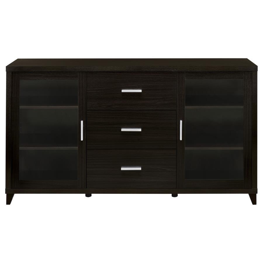 Lewes - 2 Door Engineered Wood TV Stand - Cappuccino CoasterEssence