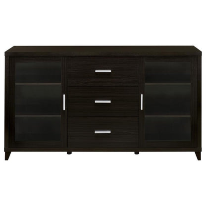 Lewes - 2 Door Engineered Wood TV Stand - Cappuccino CoasterEssence