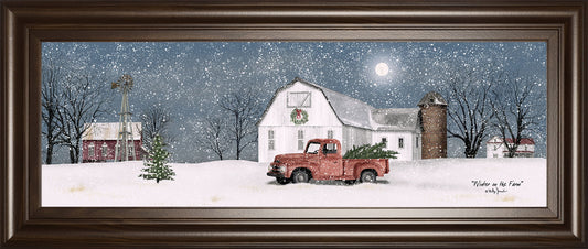 Winter On The Farm By Billy Jacobs - White Classy Art