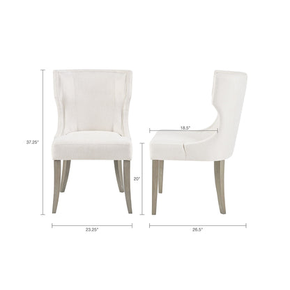 Elegant Design Dining Chair Polyester - Cream JLA
