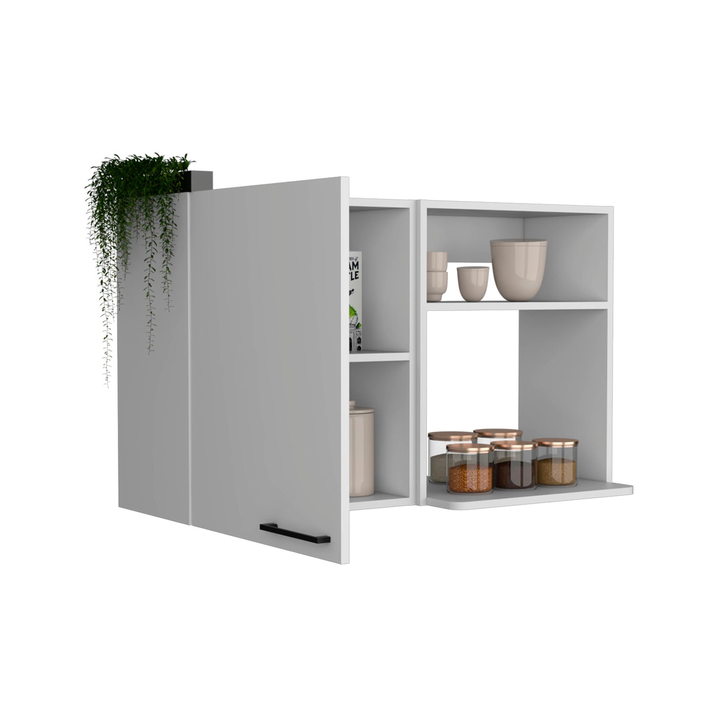 Burwood - Kitchen Wall Cabinet With 2 Doors And Shelves - White Home Essentials