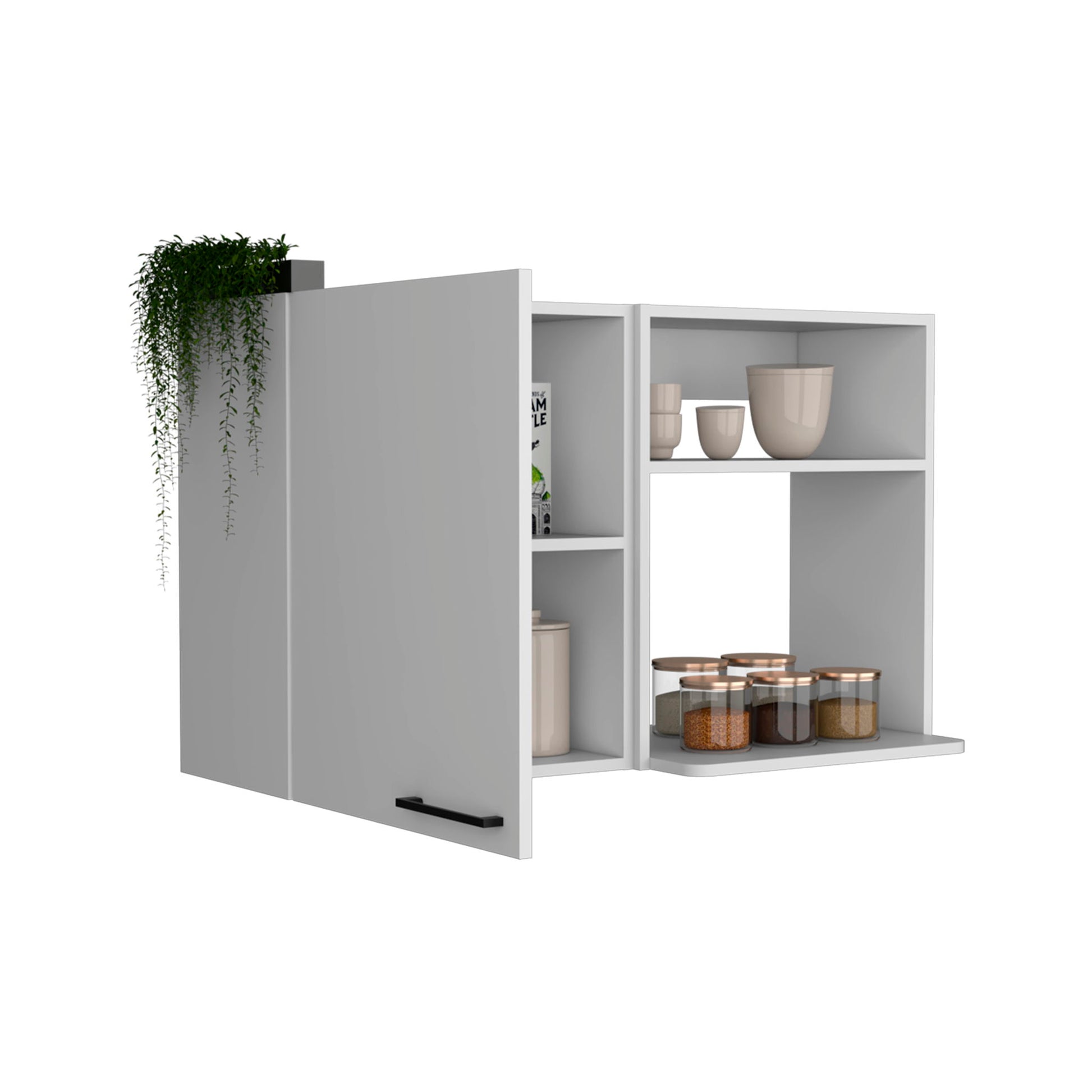 Burwood - Kitchen Wall Cabinet With 2 Doors And Shelves - White Home Essentials