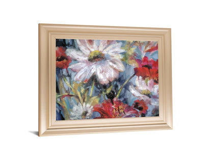 Tangled Garden I By Brent Heighton - Framed Print Wall Art - Blue