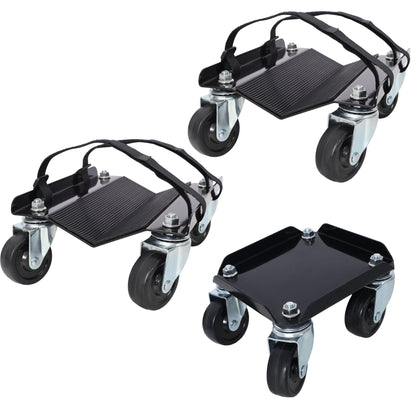 Heavy Duty Snowmobile Dolly With V Slide And Swivel Casters Steel, 1500Lbs Capacity Daily Nest