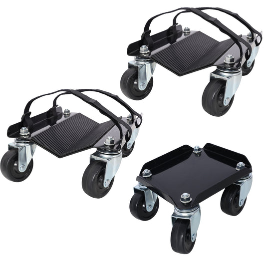 Heavy Duty Snowmobile Dolly With V Slide And Swivel Casters Steel, 1500Lbs Capacity Daily Nest