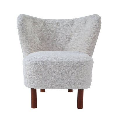 Zusud - Teddy Sherpa Accent Chair - White Acme