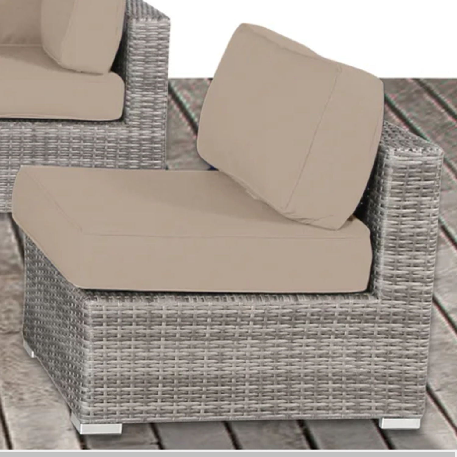 Outdoor Wicker Seating Group With Cushions LSI Patio Furniture