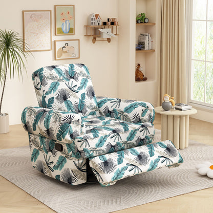 Manual Swivel Recliner Rocker Chair With Adjustable Backrest Noble House