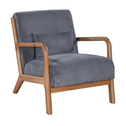 Upholstered Armchair With Back Support Pillow Home Essentials