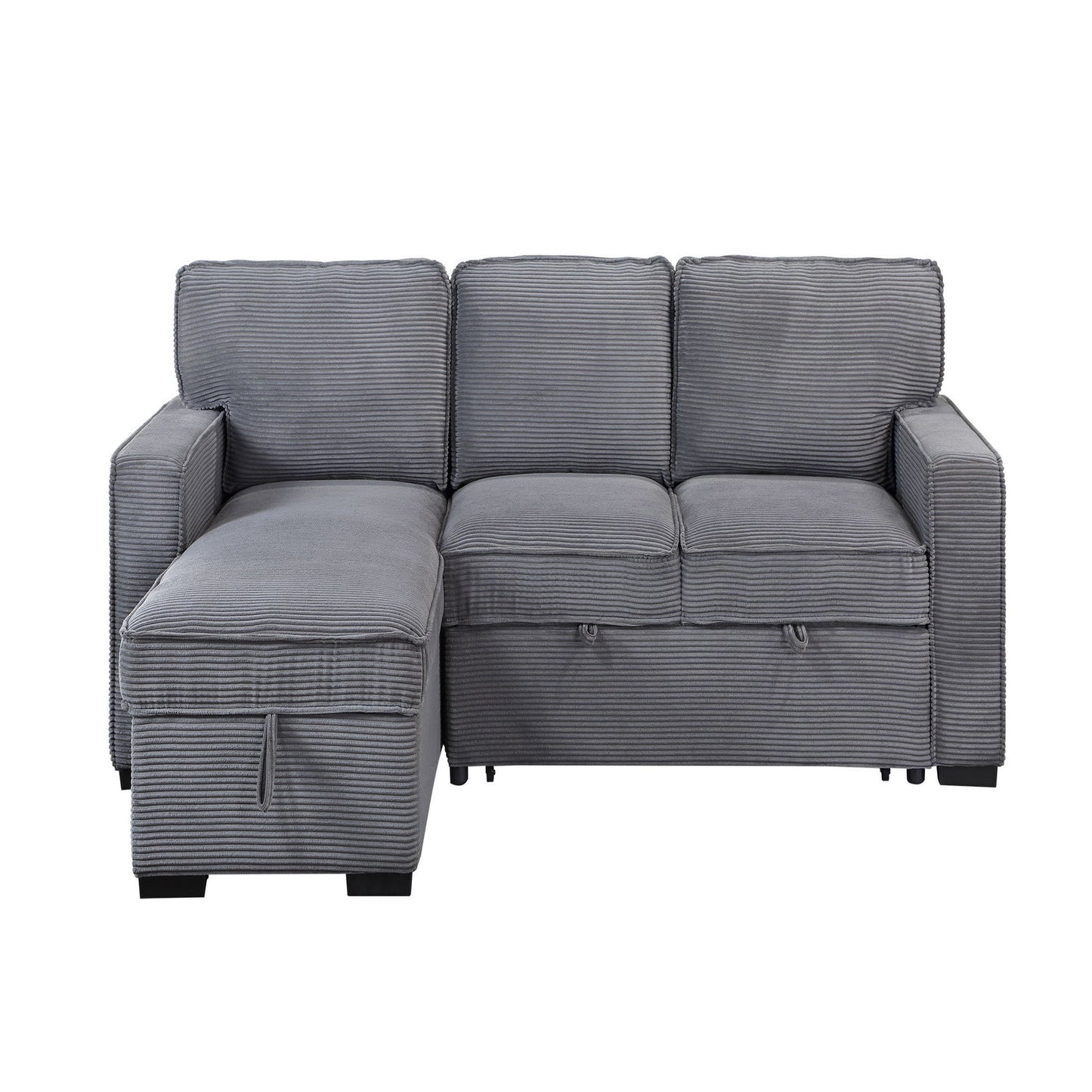 Territory - Pull Out Sofa Bed With Design - Dark Gray Global Furniture USA