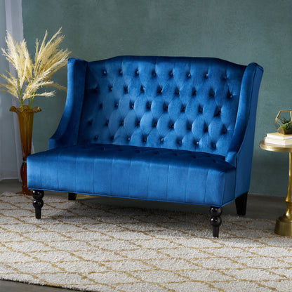 Nurturing - Upholstered Loveseat With Wing Back And Diamond Tufting Noble House